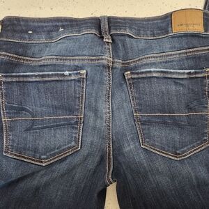 American Eagle Outfitters Dark Blue Skinny Jeans 6 Short